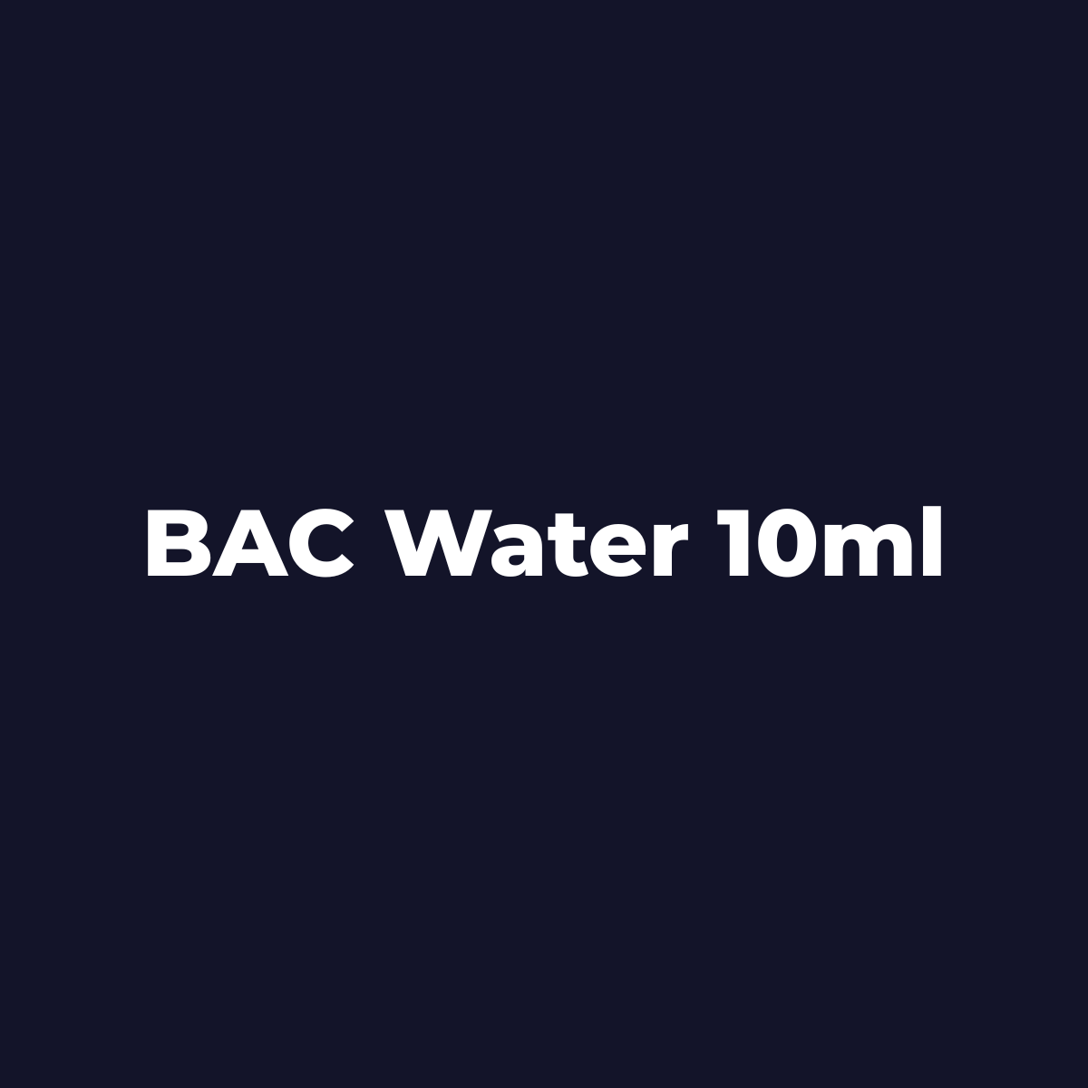 BAC WATER - WS